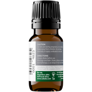 Organic Thyme Essential Oil (Thymus Vulgaris) 10ml