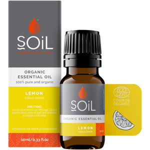 Organic Lemon Essential Oil (Citrus Limon) 10ml