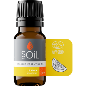 Organic Lemon Essential Oil (Citrus Limon) 10ml