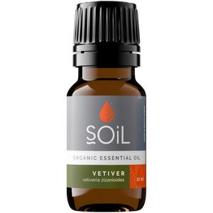 Organic Vetiver Essential Oil (Vetiveria Zizanoides) 10ml