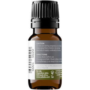 Organic Vetiver Essential Oil (Vetiveria Zizanoides) 10ml