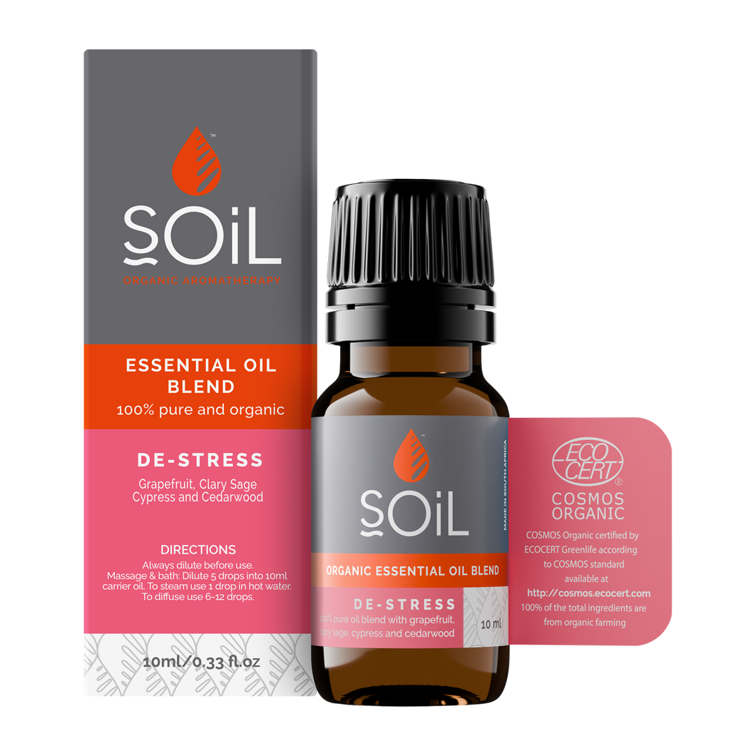 De-Stress - Organic Essential Oil Blend 10ml