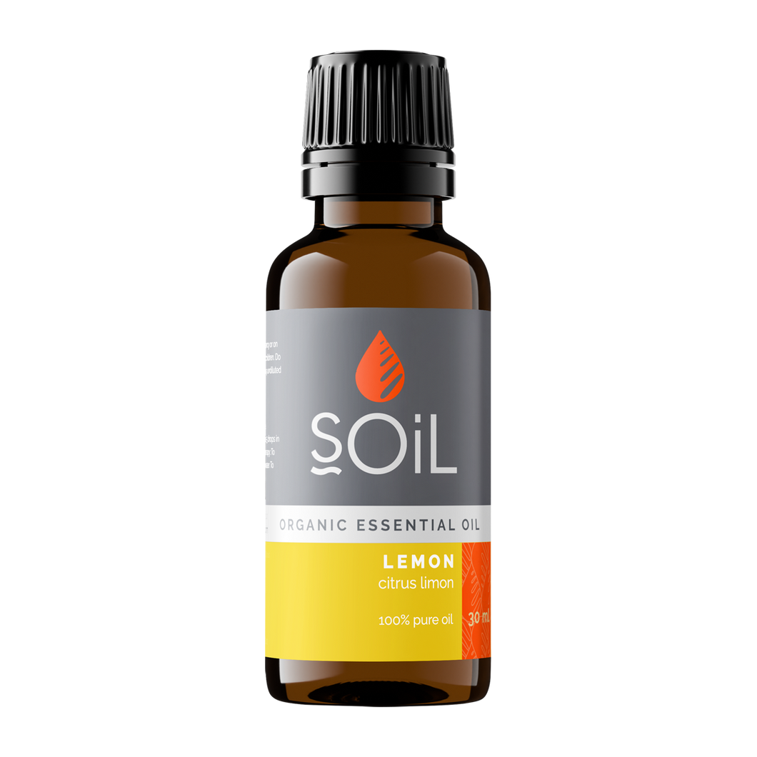 Organic Lemon Essential Oil (Citrus Limon) 30ml